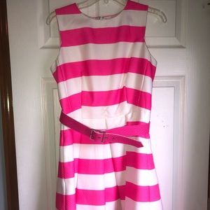 Pink striped dress